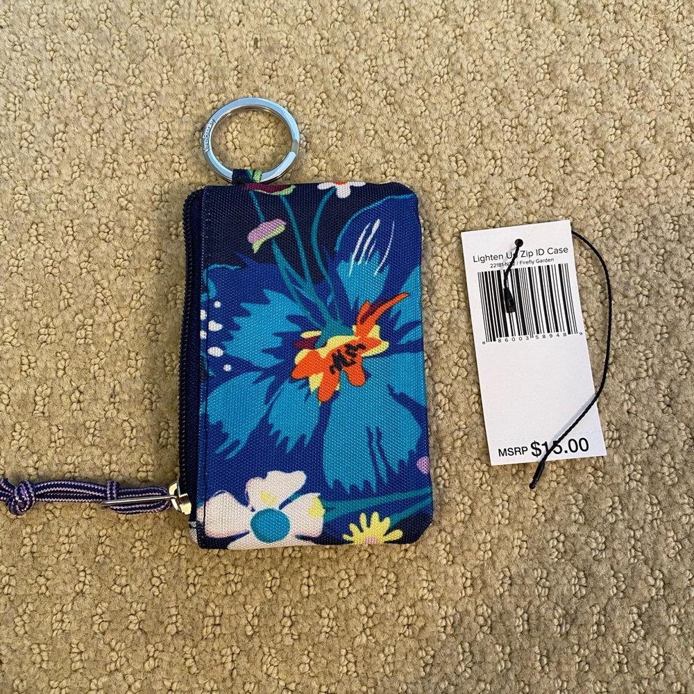 NWT Vera Bradley Lighten Up Zip ID Case
